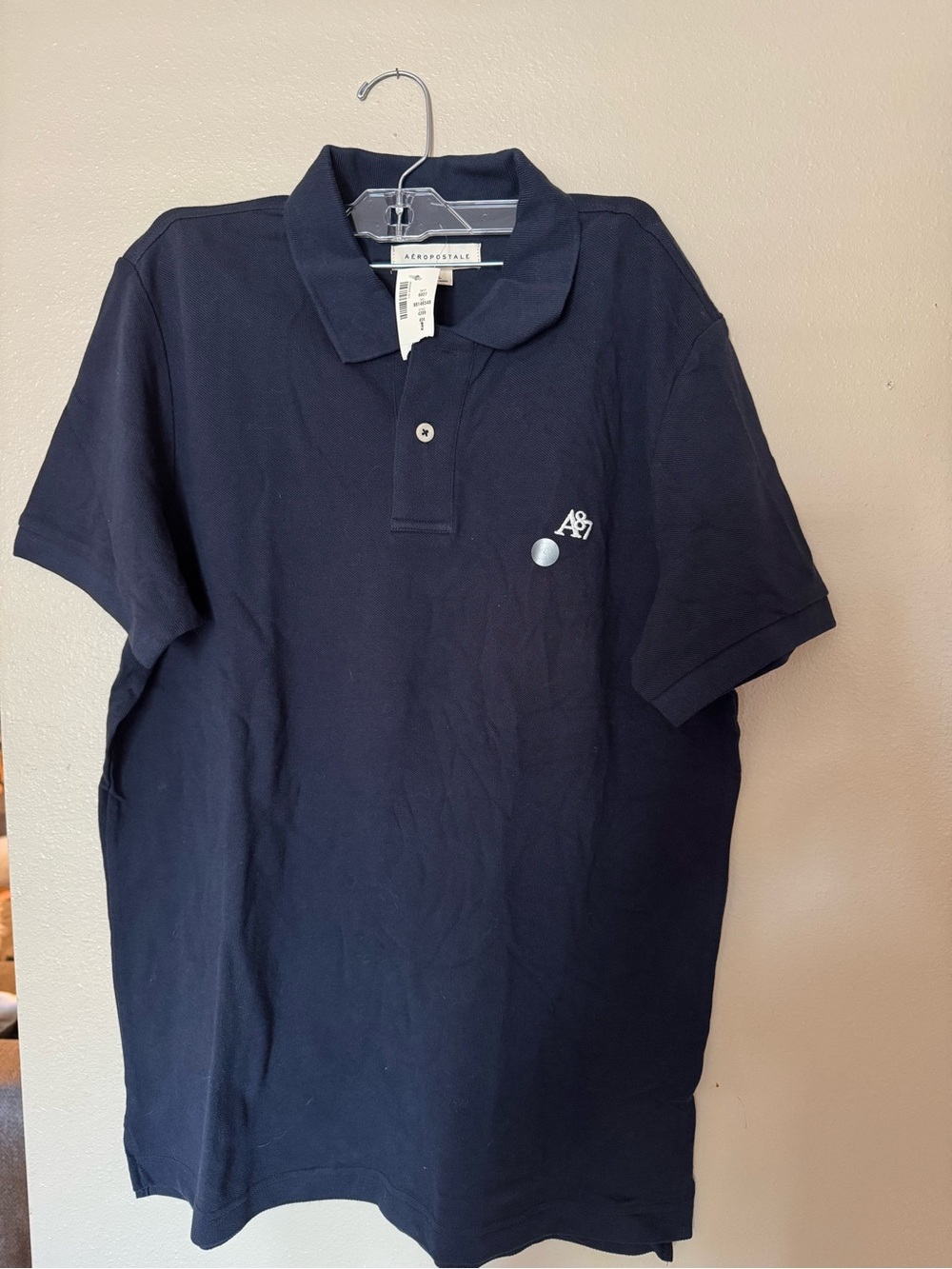 Aeropostale Men’s Dark Blue Polo with A87 Logo